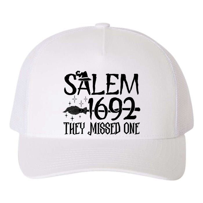 Salem 1692 They Missed One Witch Halloween Trending Design Yupoong Adult 5-Panel Trucker Hat