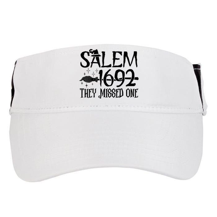 Salem 1692 They Missed One Witch Halloween Trending Design Adult Drive Performance Visor