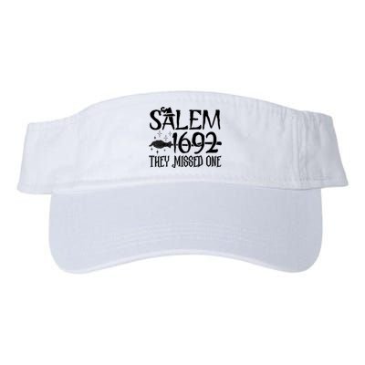 Salem 1692 They Missed One Witch Halloween Trending Design Valucap Bio-Washed Visor