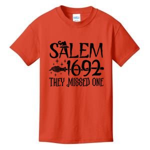 Salem 1692 They Missed One Witch Gift For Halloween Kids T-Shirt