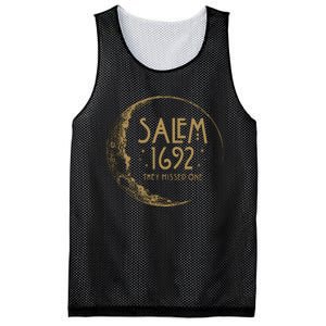 Salem 1692 They Missed One Halloween Witch Mesh Reversible Basketball Jersey Tank