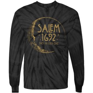 Salem 1692 They Missed One Halloween Witch Tie-Dye Long Sleeve Shirt