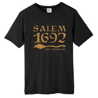 Salem 1692 They Missed One Witch Halloween Tall Fusion ChromaSoft Performance T-Shirt