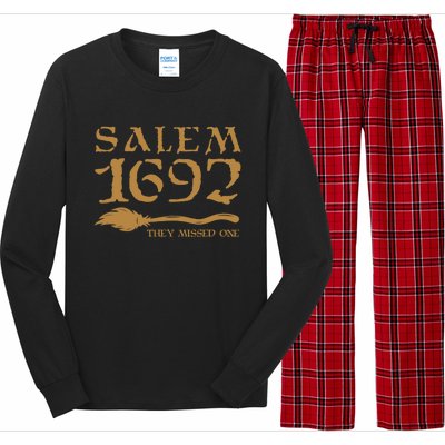 Salem 1692 They Missed One Witch Halloween Long Sleeve Pajama Set