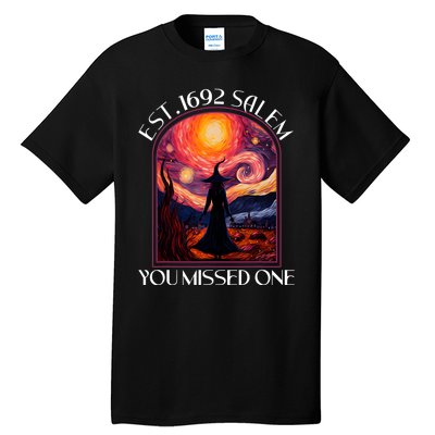 Salem 1692 They Missed One Witch Halloween Van Gogh Women Tall T-Shirt