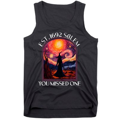 Salem 1692 They Missed One Witch Halloween Van Gogh Women Tank Top