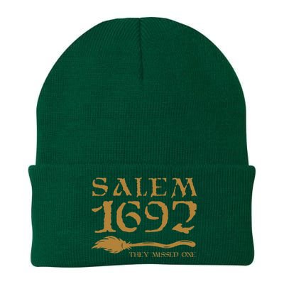 Salem 1692 They Missed One Halloween Knit Cap Winter Beanie