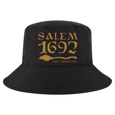 Salem 1692 They Missed One Halloween Cool Comfort Performance Bucket Hat