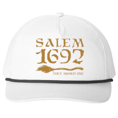 Salem 1692 They Missed One Halloween Snapback Five-Panel Rope Hat