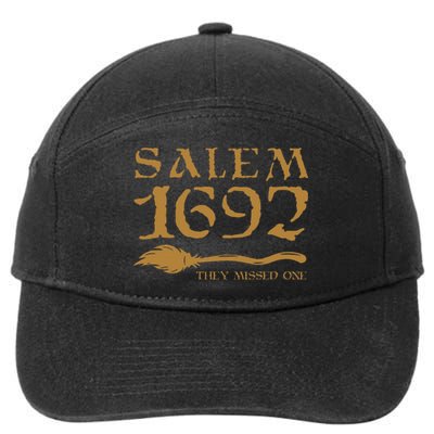 Salem 1692 They Missed One Halloween 7-Panel Snapback Hat