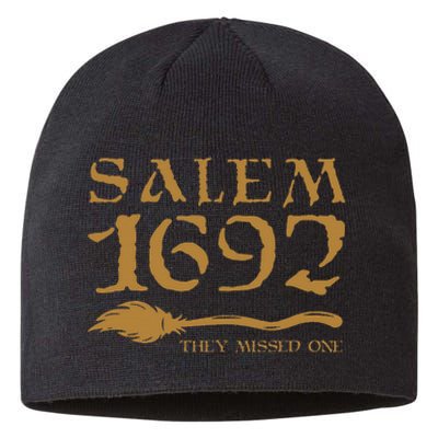 Salem 1692 They Missed One Halloween Sustainable Beanie