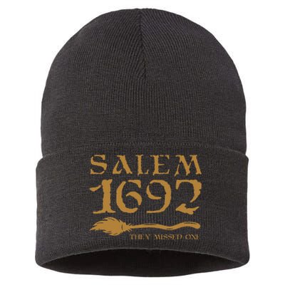 Salem 1692 They Missed One Halloween Sustainable Knit Beanie