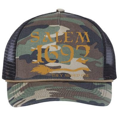 Salem 1692 They Missed One Halloween Retro Rope Trucker Hat Cap