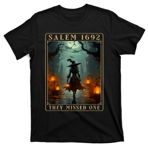 Salem 1692 They Missed One Halloween Witch Trials T-Shirt