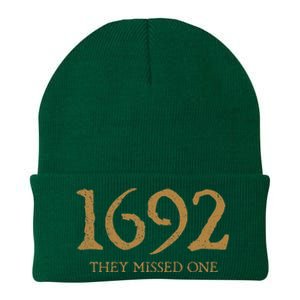 Salem 1692 They Missed One Knit Cap Winter Beanie