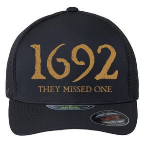 Salem 1692 They Missed One Flexfit Unipanel Trucker Cap