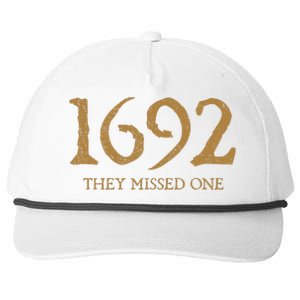 Salem 1692 They Missed One Snapback Five-Panel Rope Hat