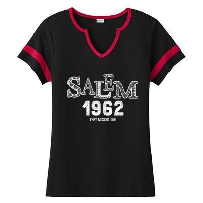 Salem 1692 They Missed One Ladies Halftime Notch Neck Tee