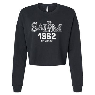 Salem 1692 They Missed One Cropped Pullover Crew