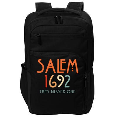 Salem 1692 They Missed One Salem Witch 1692 Halloween Impact Tech Backpack