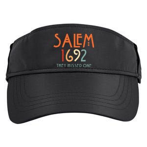 Salem 1692 They Missed One Salem Witch 1692 Halloween Adult Drive Performance Visor