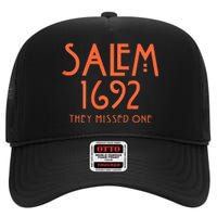 Salem 1692 They Missed One High Crown Mesh Back Trucker Hat