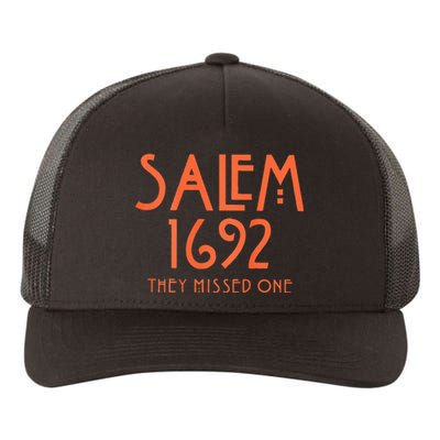 Salem 1692 They Missed One Yupoong Adult 5-Panel Trucker Hat