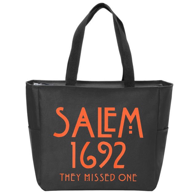 Salem 1692 They Missed One Zip Tote Bag