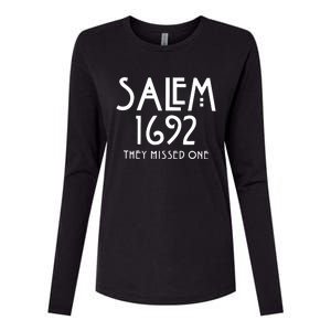 Salem 1692 They Missed One Womens Cotton Relaxed Long Sleeve T-Shirt