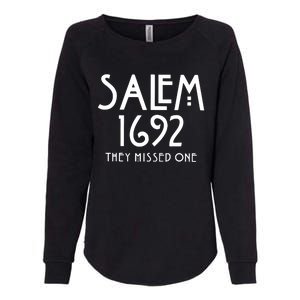 Salem 1692 They Missed One Womens California Wash Sweatshirt