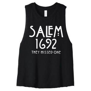 Salem 1692 They Missed One Women's Racerback Cropped Tank