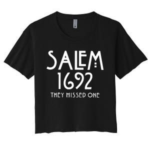 Salem 1692 They Missed One Women's Crop Top Tee