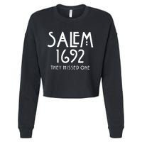 Salem 1692 They Missed One Cropped Pullover Crew