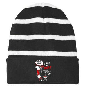 Salem 1692 They Missed One Salem Witch 1692 Halloween Striped Beanie with Solid Band