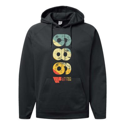 Since 1989 Year 1989 Birth Vintage Aesthetic 1989 Retro 1989  Performance Fleece Hoodie