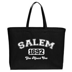 Salem 1692 You Missed One Witch Trials Halloween Funny Gift Cotton Canvas Jumbo Tote