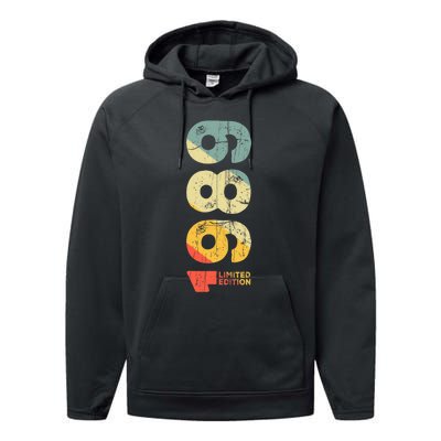 Since 1989 Year 1989 Birth Vintage Aesthetic 1989 Retro 1989 Performance Fleece Hoodie