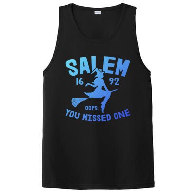 Salem 1692 You Missed One Witch On Broom Halloween Gift PosiCharge Competitor Tank