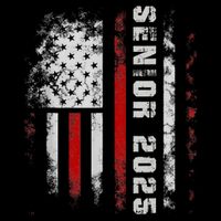 Senior 2025 American Flag Usa Graduation Class Of 2025 Cooling Performance Crew T-Shirt