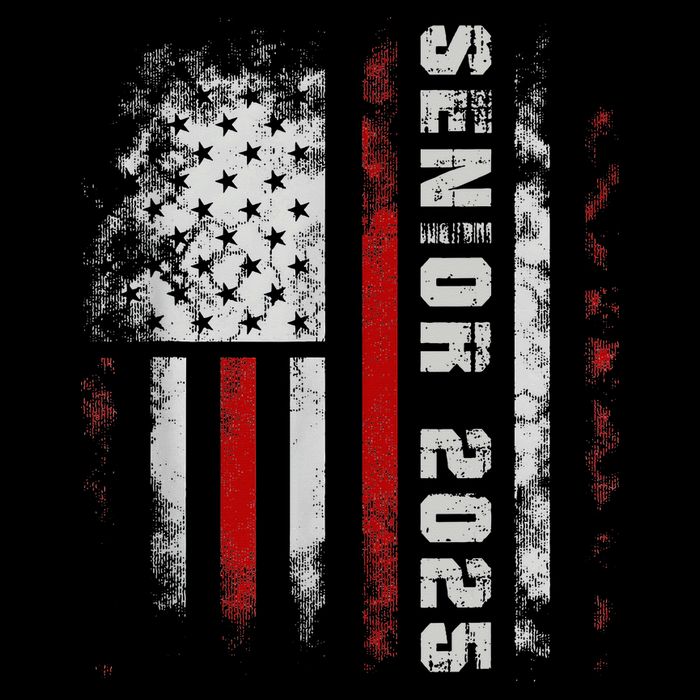 Senior 2025 American Flag Usa Graduation Class Of 2025 Cooling Performance Crew T-Shirt