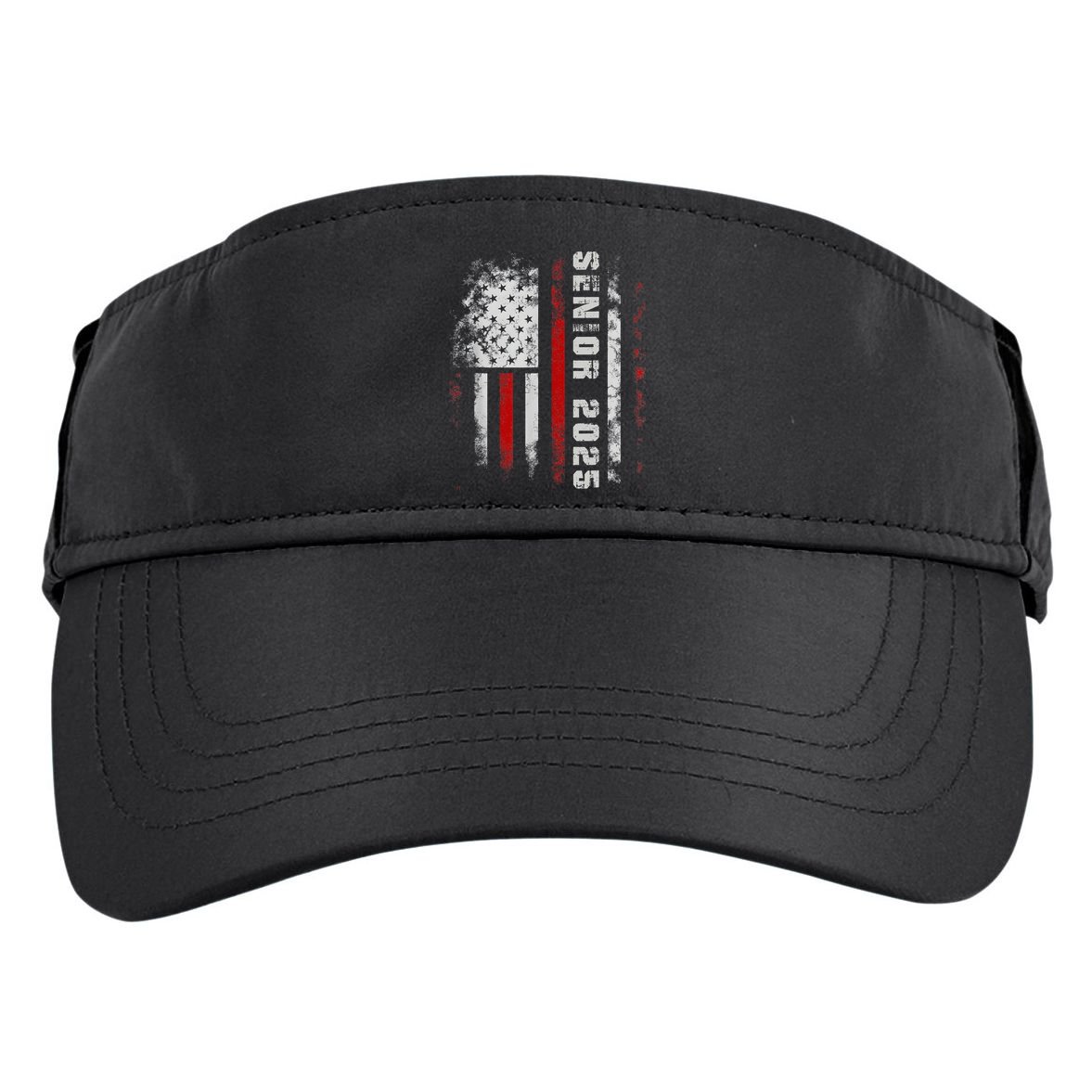 Senior 2025 American Flag Usa Graduation Class Of 2025 Adult Drive Performance Visor