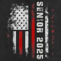 Senior 2025 American Flag Usa Graduation Class Of 2025 Adult Drive Performance Visor
