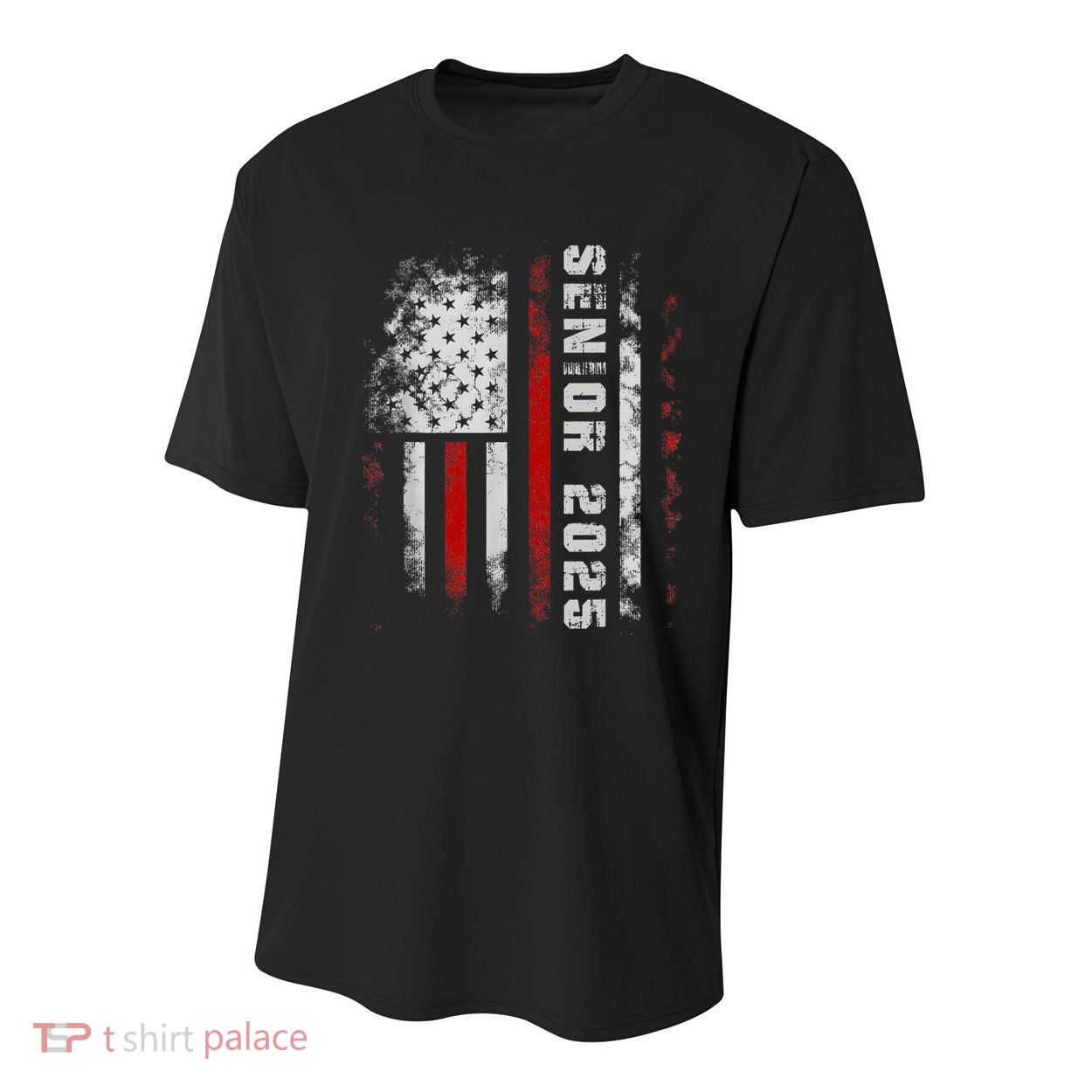 Senior 2025 American Flag Usa Graduation Class Of 2025 Youth Performance Sprint T-Shirt