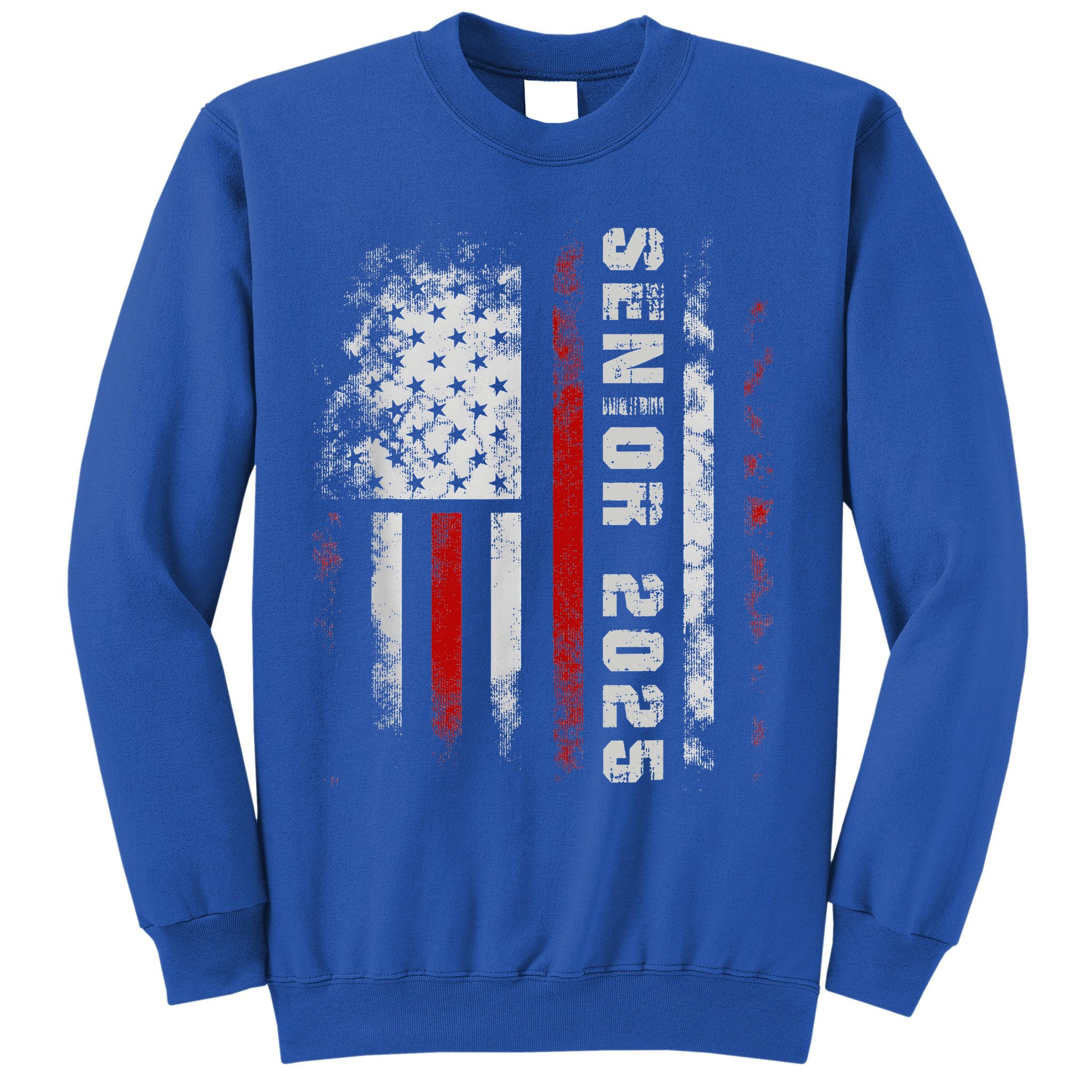 Senior 2025 American Flag Usa Graduation Class Of 2025 Sweatshirt