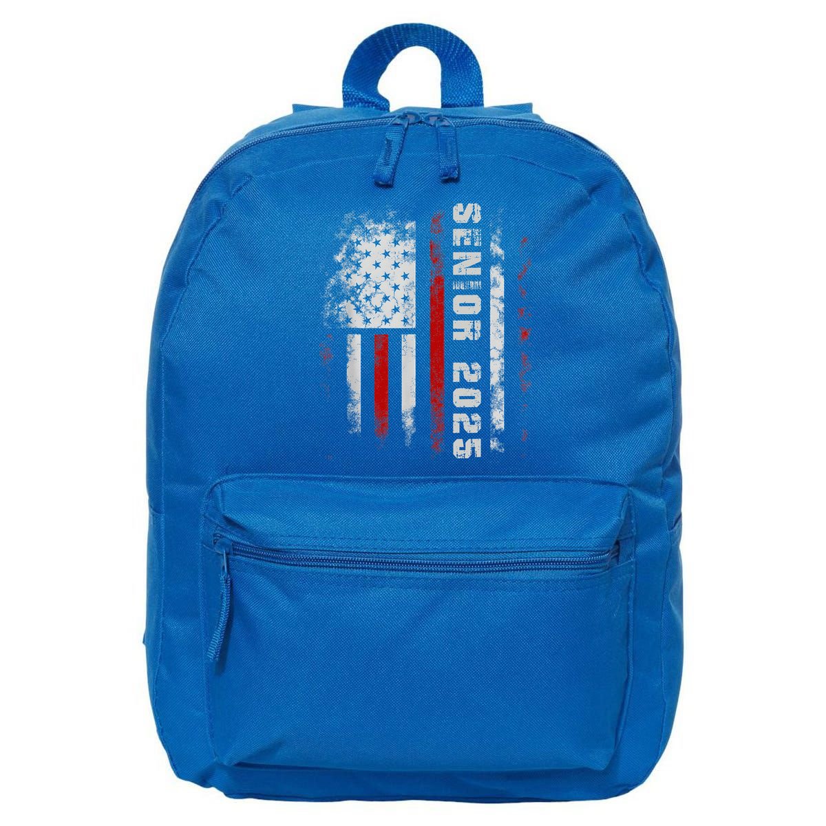 Senior 2025 American Flag Usa Graduation Class Of 2025 16 in Basic Backpack