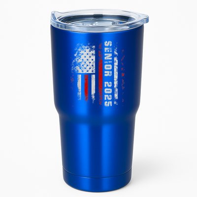 Senior 2025 American Flag Usa Graduation Class Of 2025 Tumbler