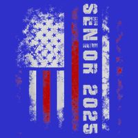 Senior 2025 American Flag Usa Graduation Class Of 2025 Womens Tank Top