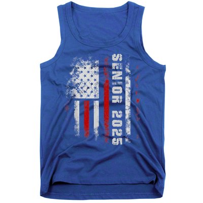 Senior 2025 American Flag Usa Graduation Class Of 2025 Tank Top