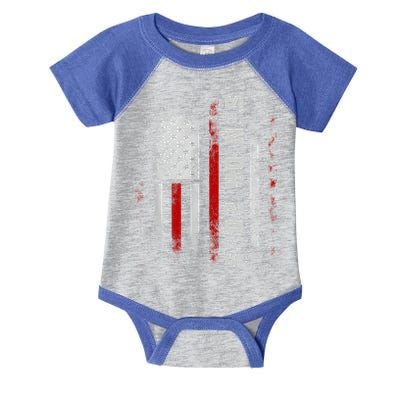 Senior 2025 American Flag Usa Graduation Class Of 2025 Infant Baby Jersey Bodysuit