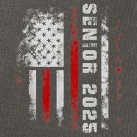 Senior 2025 American Flag Usa Graduation Class Of 2025 Cotton Canvas Backpack